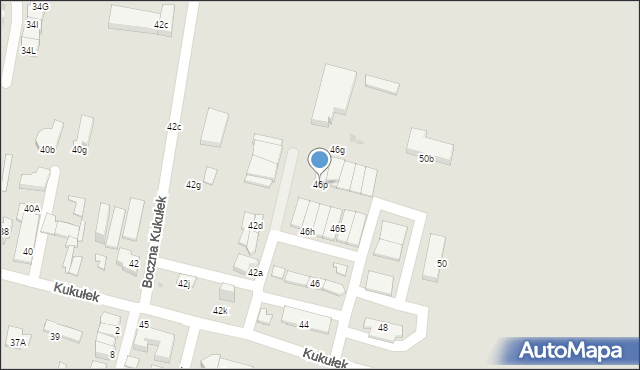 Sosnowiec, Kukułek, 46p, mapa Sosnowca