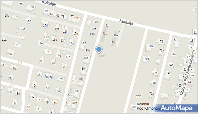 Sosnowiec, Kukułek, 93a, mapa Sosnowca