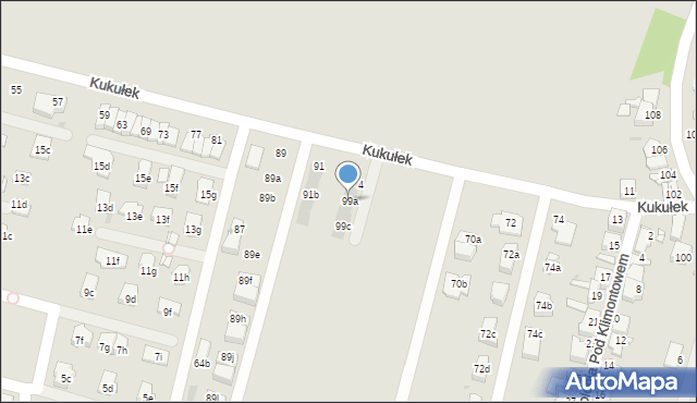 Sosnowiec, Kukułek, 99a, mapa Sosnowca