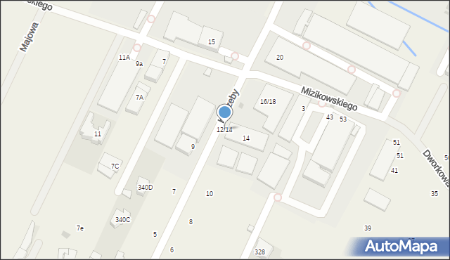 Stare Babice, Kutrzeby Tadeusza, gen., 12/14, mapa Stare Babice