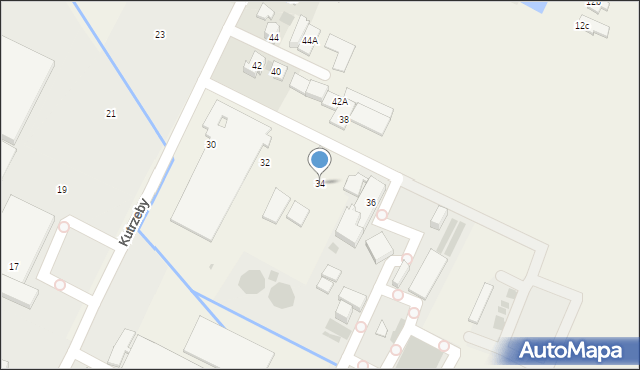 Stare Babice, Kutrzeby Tadeusza, gen., 34, mapa Stare Babice