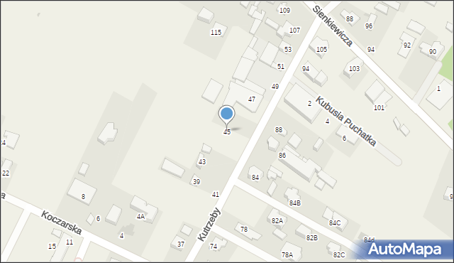 Stare Babice, Kutrzeby Tadeusza, gen., 45, mapa Stare Babice