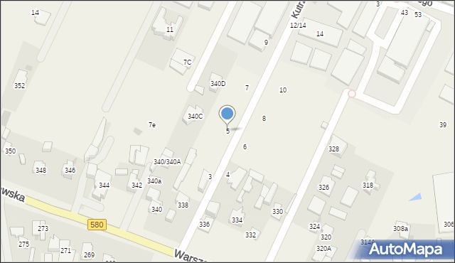 Stare Babice, Kutrzeby Tadeusza, gen., 5, mapa Stare Babice