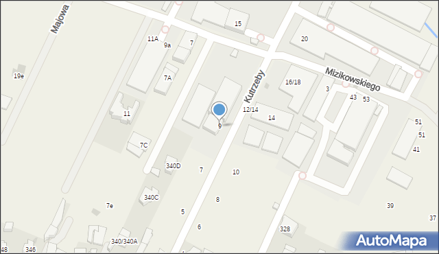 Stare Babice, Kutrzeby Tadeusza, gen., 9, mapa Stare Babice