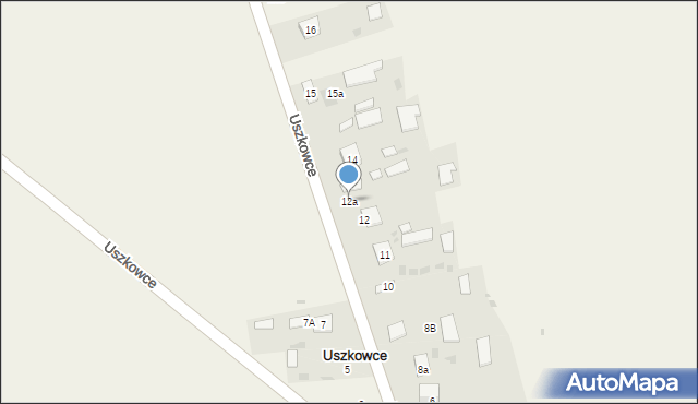 Stare Oleszyce, Kustronia Józefa, gen., 12a, mapa Stare Oleszyce