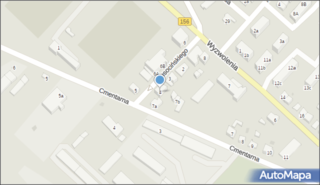 Strzelce Krajeńskie, Kusocińskiego Janusza, 4, mapa Strzelce Krajeńskie