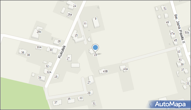 Studzienice, Kukułek, 13, mapa Studzienice