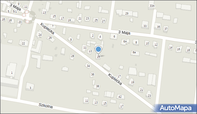Suchowola, Kupiecka, 15, mapa Suchowola