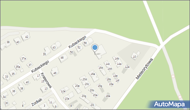 Suchy Las, Kubackiego Ludwika, 64e, mapa Suchy Las