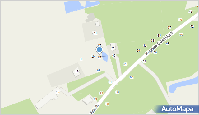Sulmin, Kupców Gdańskich, 65, mapa Sulmin