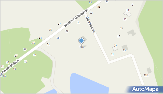 Sulmin, Kupców Gdańskich, 78a, mapa Sulmin