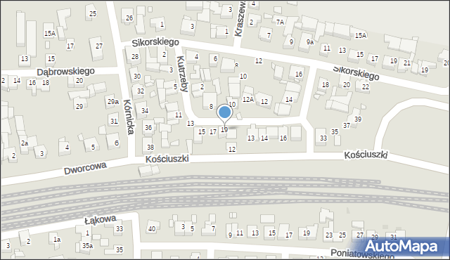 Swarzędz, Kutrzeby Tadeusza, gen., 19, mapa Swarzędz