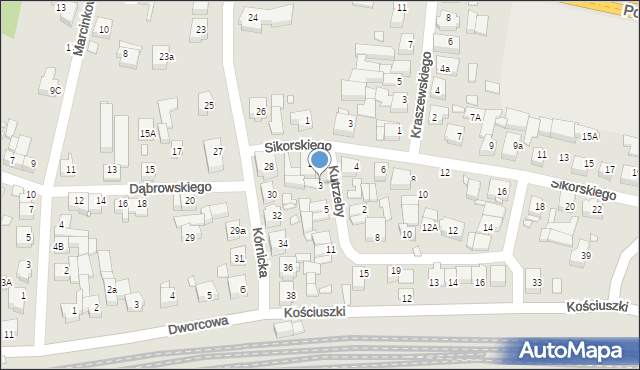 Swarzędz, Kutrzeby Tadeusza, gen., 3, mapa Swarzędz