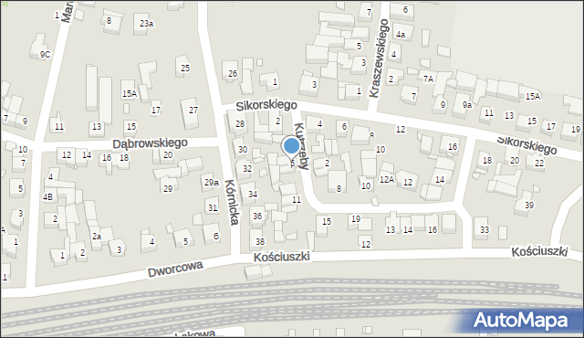Swarzędz, Kutrzeby Tadeusza, gen., 7, mapa Swarzędz