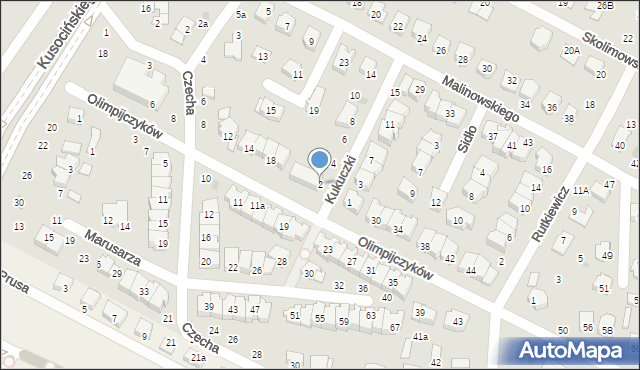 Świdnik, Kukuczki Jerzego, 2, mapa Świdnika