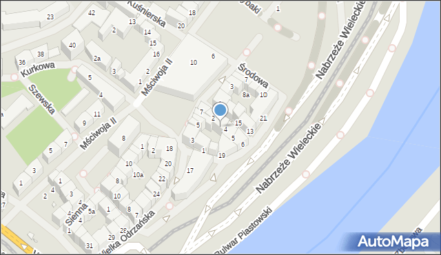 Szczecin, Kurza Stopka, 3, mapa Szczecina