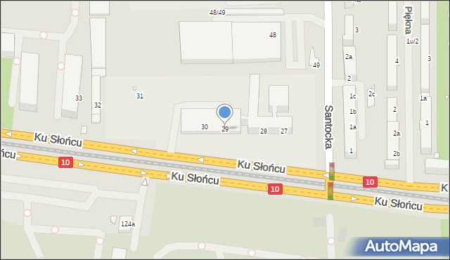 Szczecin, Ku Słońcu, 29, mapa Szczecina