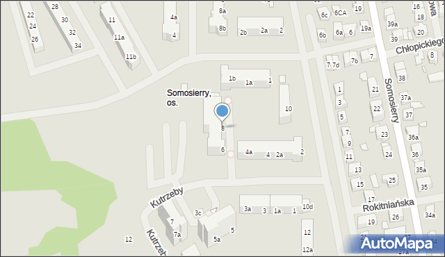 Szczecin, Kutrzeby Tadeusza, gen., 8, mapa Szczecina