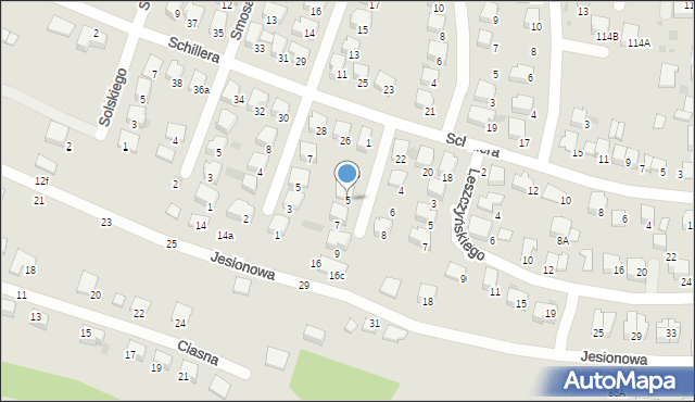 Tarnów, Kurnakowicza Jana, 5, mapa Tarnów