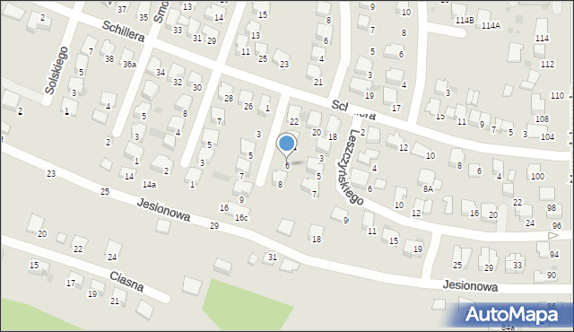 Tarnów, Kurnakowicza Jana, 6, mapa Tarnów