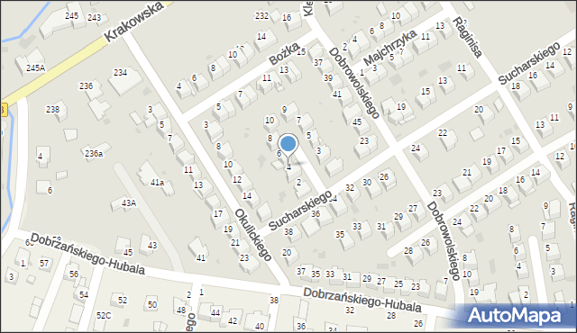 Tarnów, Kuzdrzała Adama, 4, mapa Tarnów