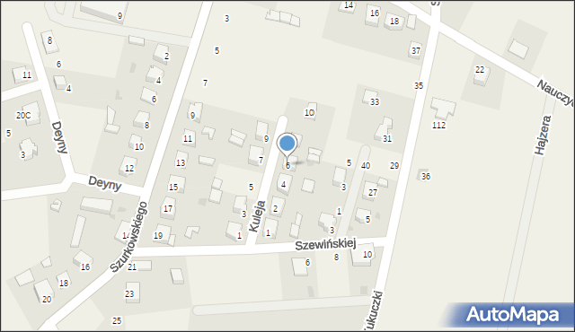 Tarnowiec, Kuleja Jerzego, 6, mapa Tarnowiec