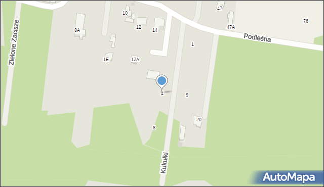 Tłuszcz, Kukułki, 4, mapa Tłuszcz