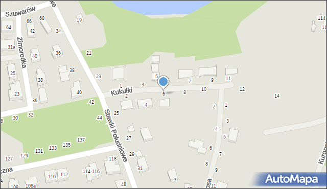 Toruń, Kukułki, 6, mapa Torunia