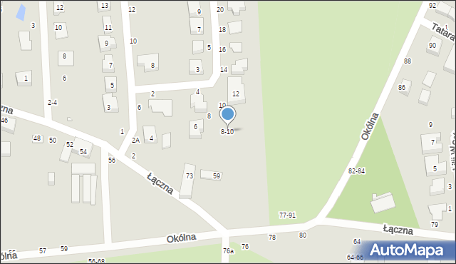 Toruń, Kutrzeby Tadeusza, gen., 8-10, mapa Torunia