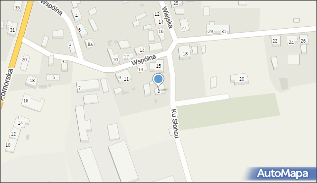 Trzebielino, Ku Słońcu, 2, mapa Trzebielino