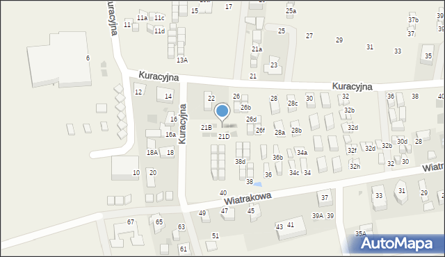 Tupadły, Kuracyjna, 24e, mapa Tupadły