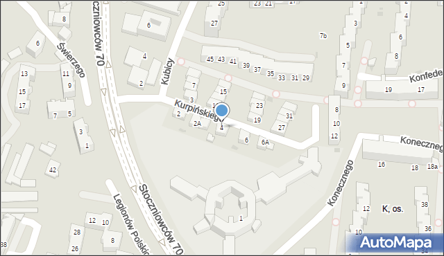 Tychy, Kurpińskiego Karola, 4, mapa Tychów