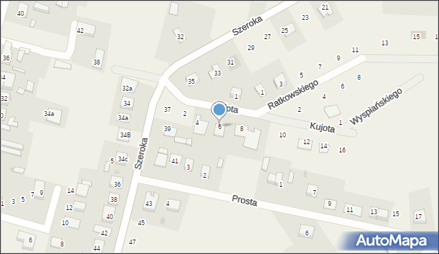 Unisław, Kujota, ks., 6, mapa Unisław