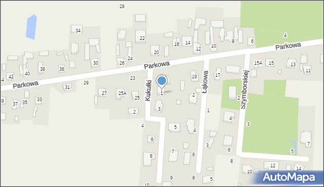 Ustanów, Kukułki, 1, mapa Ustanów