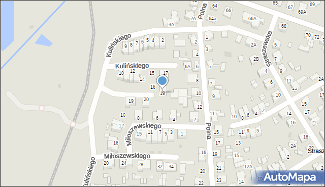 Wągrowiec, Kulińskiego Stanisława, 18, mapa Wągrowiec