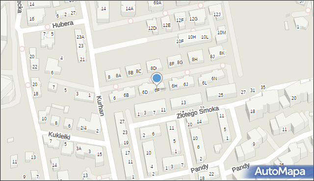 Warszawa, Kurhan, 6F, mapa Warszawy