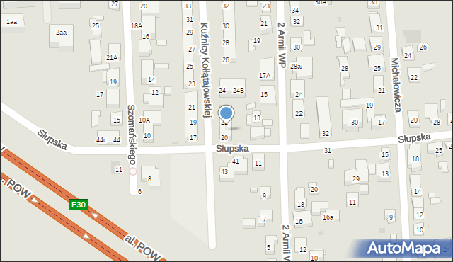 Warszawa, Kuźnicy Kołłątajowskiej, 20A, mapa Warszawy