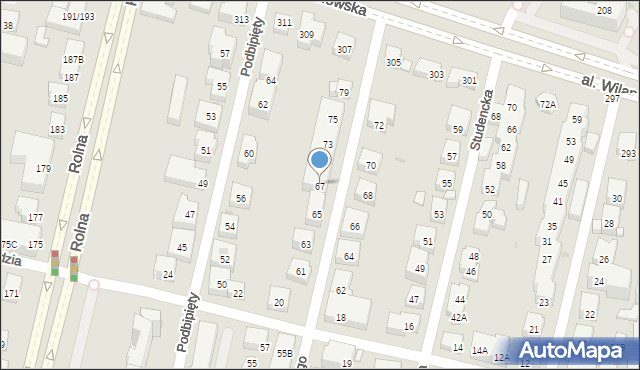 Warszawa, Kurpińskiego Karola, 67A, mapa Warszawy