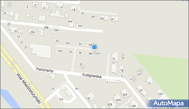 Warszawa, Kuligowska, 3ec, mapa Warszawy