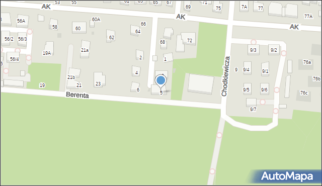 Warszawa, Kubusia Puchatka, 5, mapa Warszawy