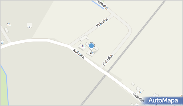 Warszkowo, Kukułka, 42, mapa Warszkowo