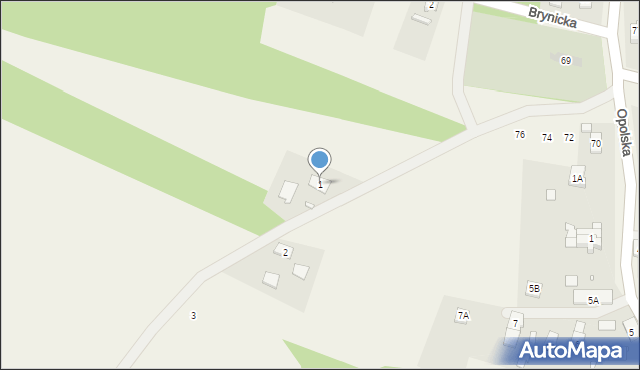 Wąsice, Kuźnicka, 1, mapa Wąsice