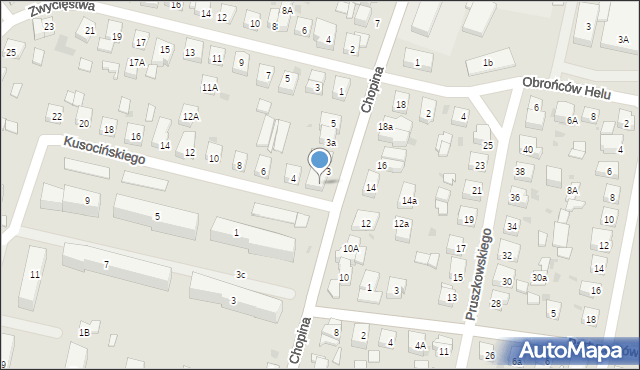 Wejherowo, Kusocińskiego Janusza, 2, mapa Wejherowo