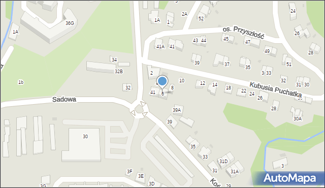 Wieliczka, Kubusia Puchatka, 6, mapa Wieliczka