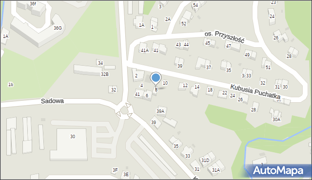 Wieliczka, Kubusia Puchatka, 8, mapa Wieliczka