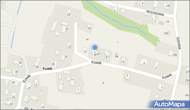 Wieprz, Kuwik, 10, mapa Wieprz