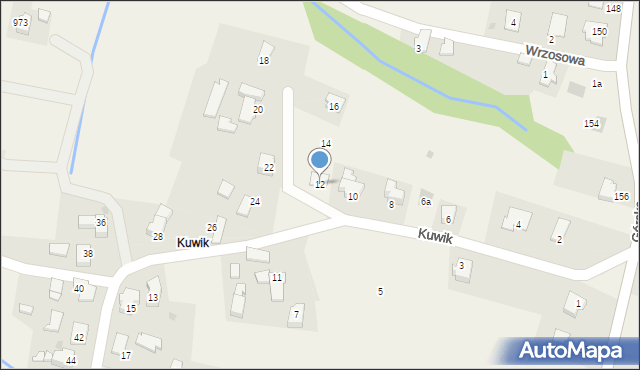 Wieprz, Kuwik, 12, mapa Wieprz