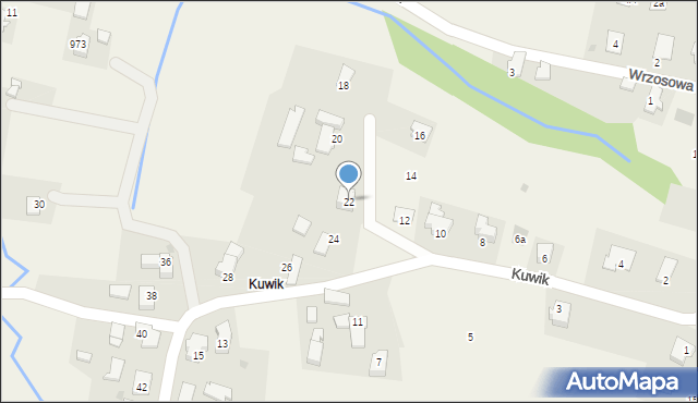 Wieprz, Kuwik, 22, mapa Wieprz