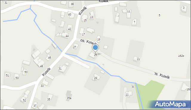 Wieprz, Kuwik, 25, mapa Wieprz