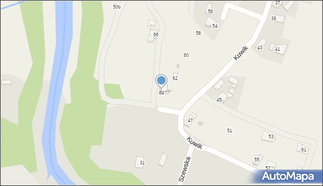 Wieprz, Kuwik, 64, mapa Wieprz